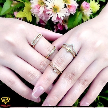 Nhẫn nữ vàng màu (mã NVM 6175)